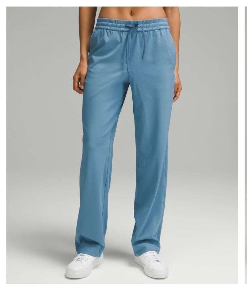 Lululemon Straight-Leg Mid-Rise Pant Full Length *Luxtreme Utility Blue